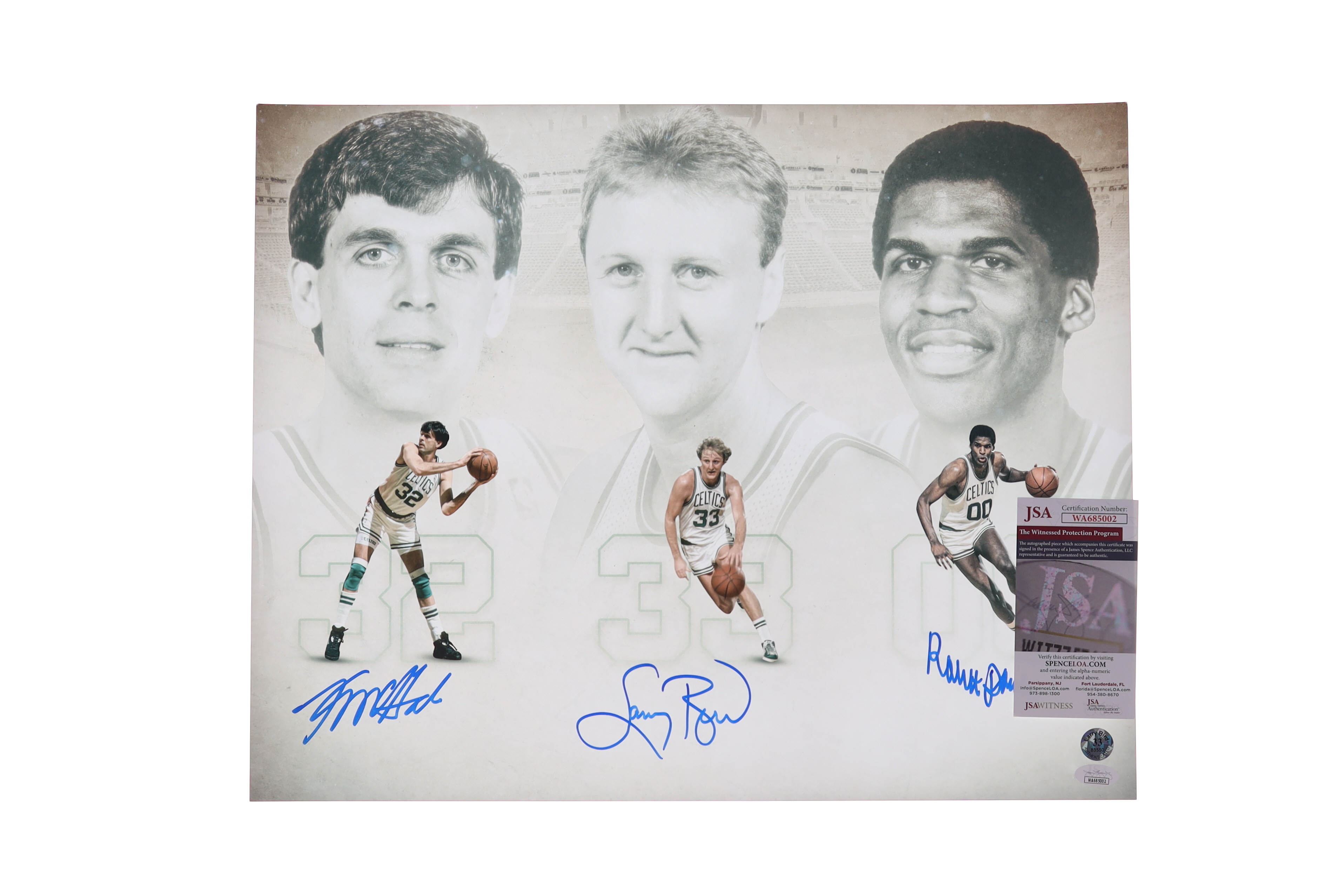 Larry Bird, Robert Parish & Kevin McHale Signed Celtics 16x20 Photo (JSA & Bird) at PristineAuction.com Larry Bird, Robert Parish & Kevin McHale Signed Celtics 16x20 Photo (JSA & Bird) at PristineAuction.com
