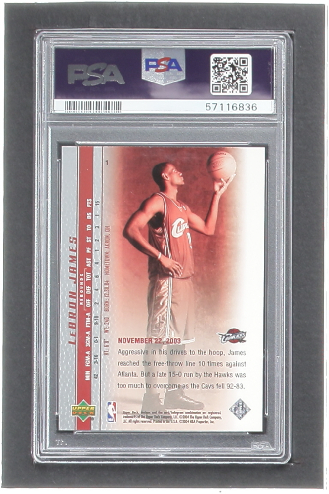 upper deck lebron james phenomenal beginning