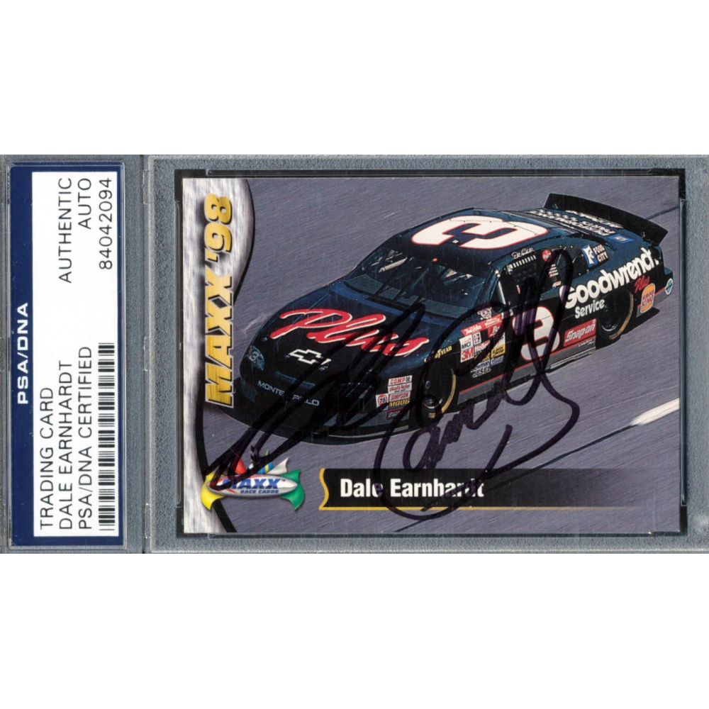 Dale Earnhardt Signed 1998 MAXX (PSA) | Pristine Auction