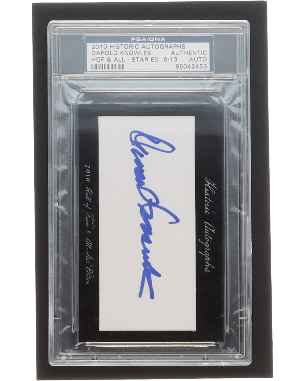 Darold Knowles Signed Trading Card (PSA) at PristineAuction.com Darold Knowles Signed Trading Card (PSA) at PristineAuction.com