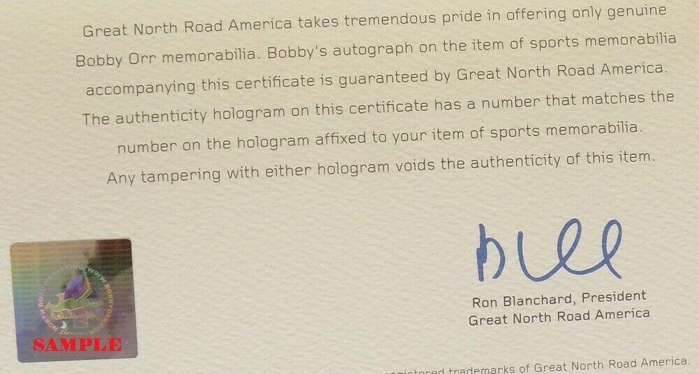 Bobby Orr Signed "The Flying Goal" Hockey Puck (Orr & Beckett) at PristineAuction.com Bobby Orr Signed "The Flying Goal" Hockey Puck (Orr & Beckett) at PristineAuction.com