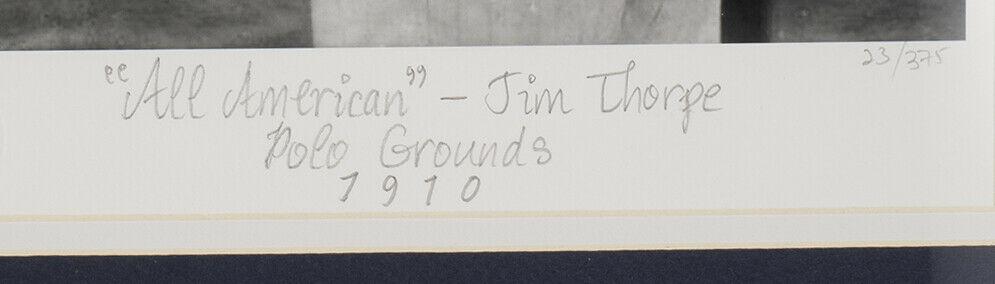 Jim Thorpe LE "All American" Custom Framed Historical Archive Giclee at PristineAuction.com Jim Thorpe LE "All American" Custom Framed Historical Archive Giclee at PristineAuction.com