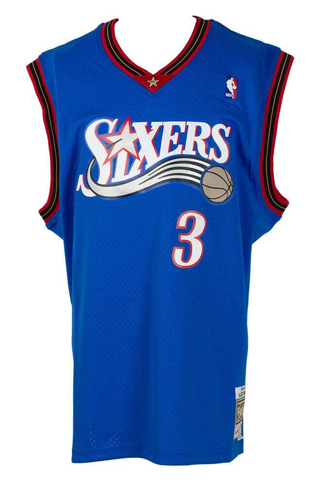 Allen Iverson Signed 76ers Mitchell & Ness Jersey (PSA) at PristineAuction.com Allen Iverson Signed 76ers Mitchell & Ness Jersey (PSA) at PristineAuction.com