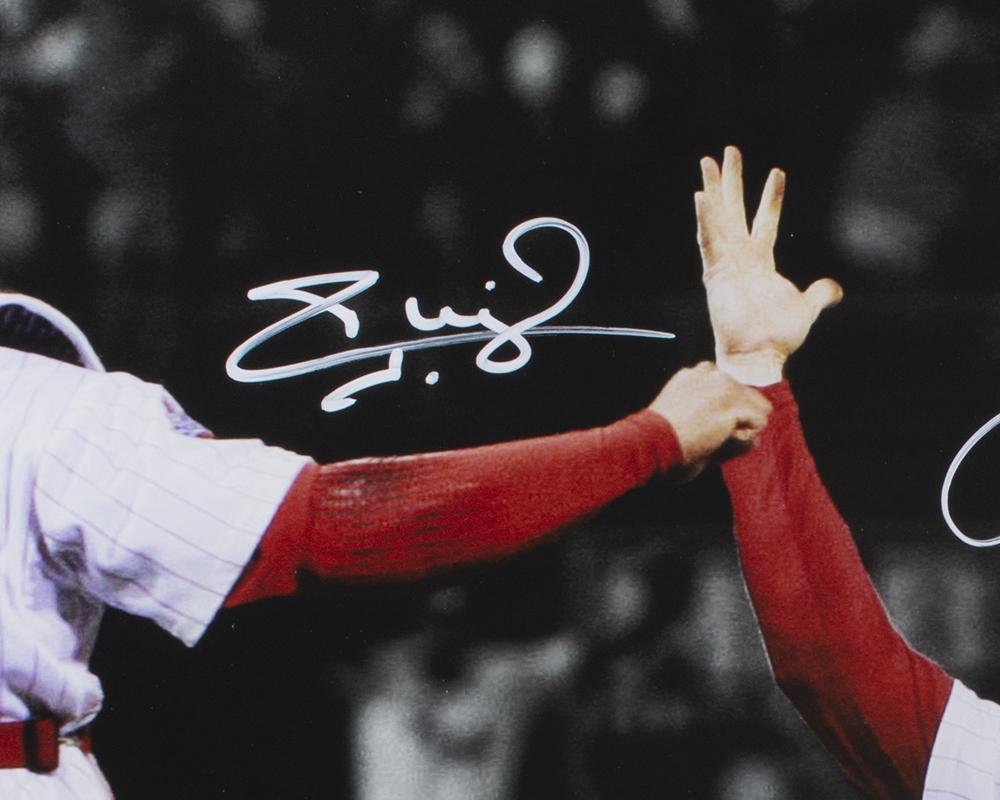 Brad Lidge & Carlos Ruiz Signed Phillies Custom Framed Photo Display (JSA) at PristineAuction.com Brad Lidge & Carlos Ruiz Signed Phillies Custom Framed Photo Display (JSA) at PristineAuction.com
