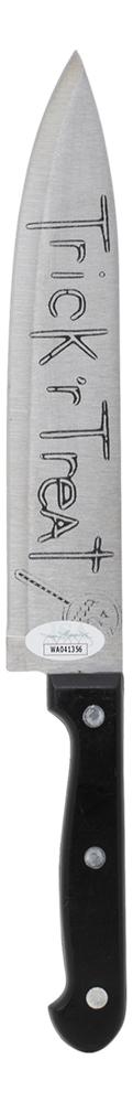 Quinn Lord Signed "Trick 'r' Treat" Knife Inscribed "Sam" (JSA) at PristineAuction.com Quinn Lord Signed "Trick 'r' Treat" Knife Inscribed "Sam" (JSA) at PristineAuction.com