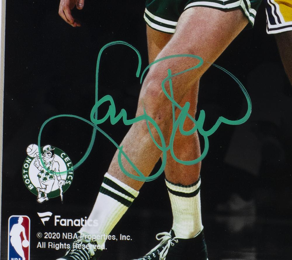 Larry Bird Signed Celtics Custom Framed Photo (JSA & Bird) at PristineAuction.com Larry Bird Signed Celtics Custom Framed Photo (JSA & Bird) at PristineAuction.com