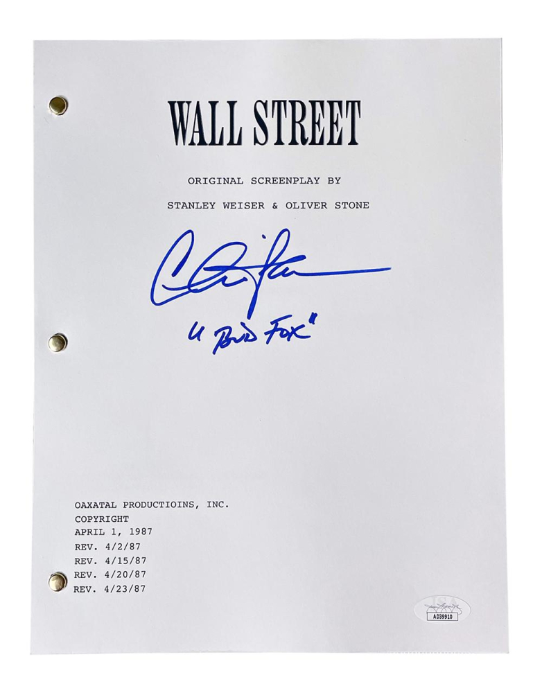 Wallie Script Charlie Sheen Signed