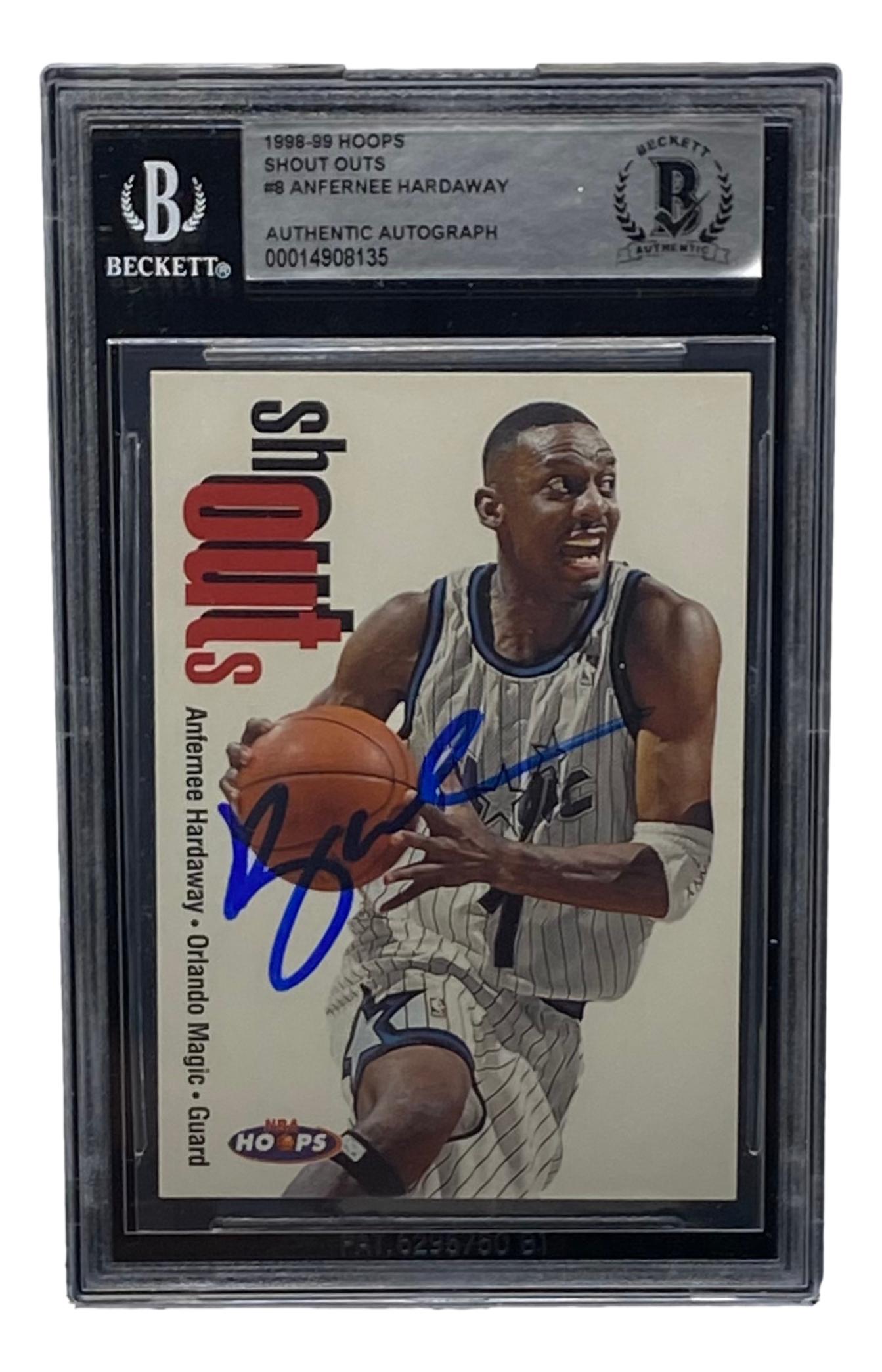 Anfernee "Penny" Hardaway Signed 1998-99 Hoops Shout Outs #8 (BGS) at PristineAuction.com Anfernee "Penny" Hardaway Signed 1998-99 Hoops Shout Outs #8 (BGS) at PristineAuction.com