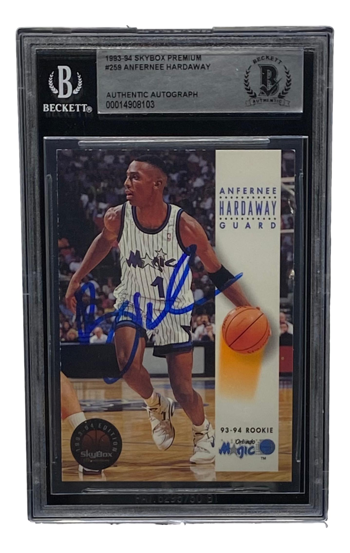Anfernee "Penny" Hardaway Signed 1993-94 SkyBox Premium #259 RC (BGS) at PristineAuction.com Anfernee "Penny" Hardaway Signed 1993-94 SkyBox Premium #259 RC (BGS) at PristineAuction.com