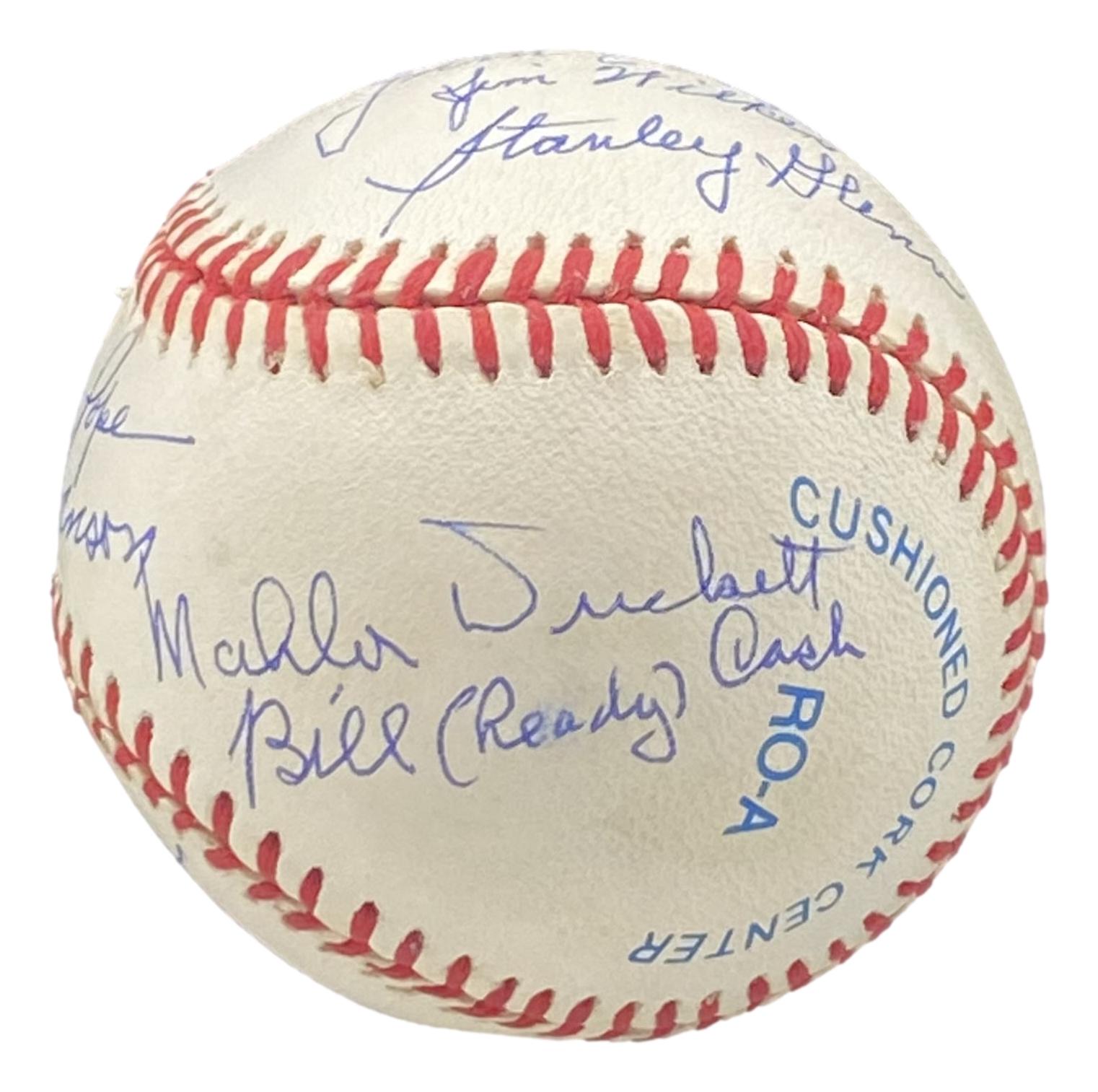 Negro League Legends OAL Baseball Signed By (11) with Wilmer Harris, Wilmer Fields, Ted Radcliffe, Willie Pope, Gene Benson (Beckett) at PristineAuction.com Negro League Legends OAL Baseball Signed By (11) with Wilmer Harris, Wilmer Fields, Ted Radcliffe, Willie Pope, Gene Benson (Beckett) at PristineAuction.com