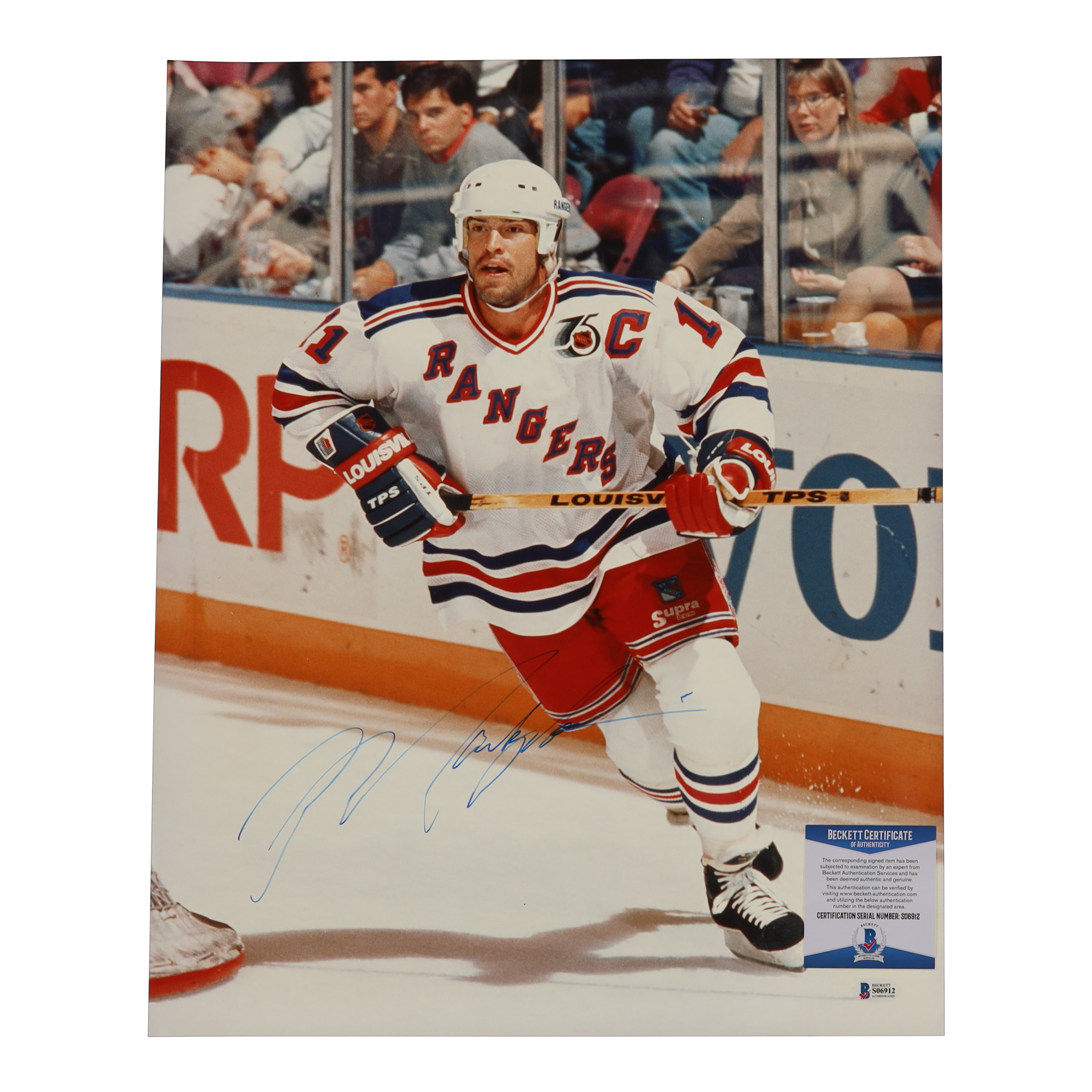 Mark Messier Signed Rangers 16x20 Photo (Beckett) at PristineAuction.com Mark Messier Signed Rangers 16x20 Photo (Beckett) at PristineAuction.com