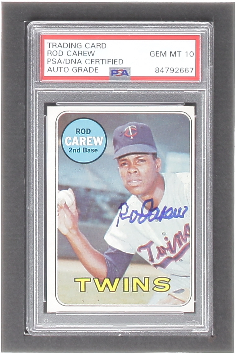 Rod Carew Signed 1969 Topps #510 (PSA) at PristineAuction.com Rod Carew Signed 1969 Topps #510 (PSA) at PristineAuction.com