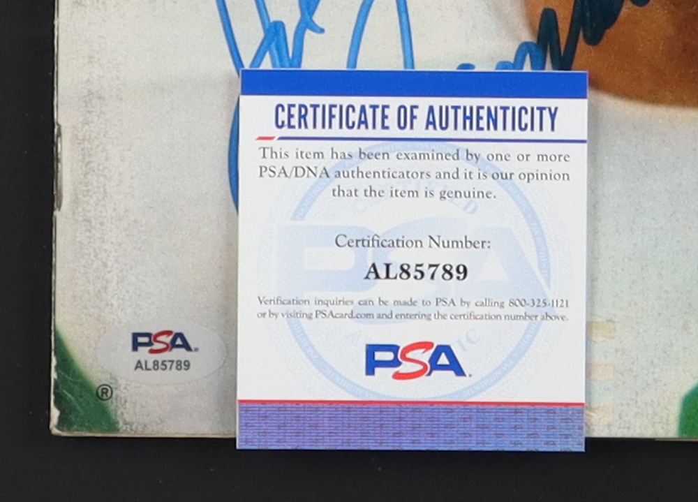 Joe Namath Signed 1968 Sports Illustrated Custom Framed Magazine Display With Official Super Bowl III Pin (PSA) at PristineAuction.com Joe Namath Signed 1968 Sports Illustrated Custom Framed Magazine Display With Official Super Bowl III Pin (PSA) at PristineAuction.com