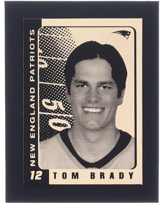 Tom Brady 2003 Merrick Mint Laser Line 23Kt Gold Card at PristineAuction.com Tom Brady 2003 Merrick Mint Laser Line 23Kt Gold Card at PristineAuction.com