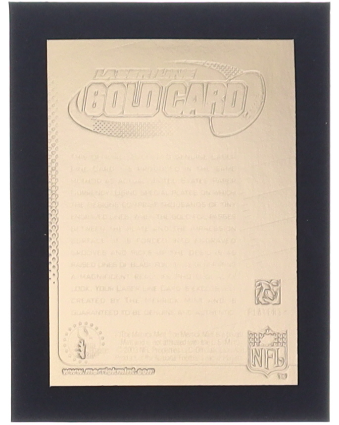 Tom Brady 2003 Merrick Mint Laser Line 23Kt Gold Card at PristineAuction.com Tom Brady 2003 Merrick Mint Laser Line 23Kt Gold Card at PristineAuction.com