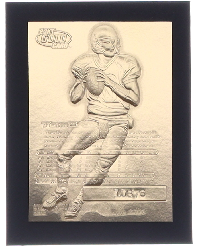 Tom Brady 2000 Fleer Ultra Holographic Signature Series 23Kt Gold RC at PristineAuction.com Tom Brady 2000 Fleer Ultra Holographic Signature Series 23Kt Gold RC at PristineAuction.com