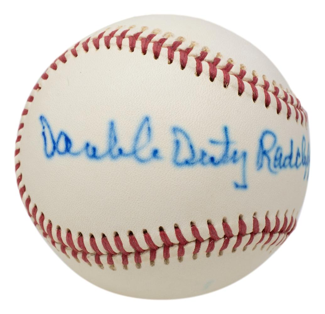 Ted "Double Duty" Radcliffe Signed Baseball (Beckett) at PristineAuction.com Ted "Double Duty" Radcliffe Signed Baseball (Beckett) at PristineAuction.com