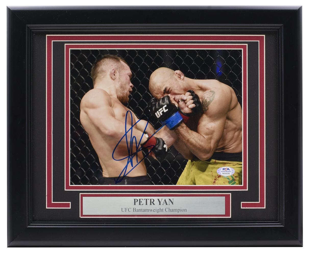 Petr Yan Signed UFC Custom Framed Photo (PSA) at PristineAuction.com Petr Yan Signed UFC Custom Framed Photo (PSA) at PristineAuction.com