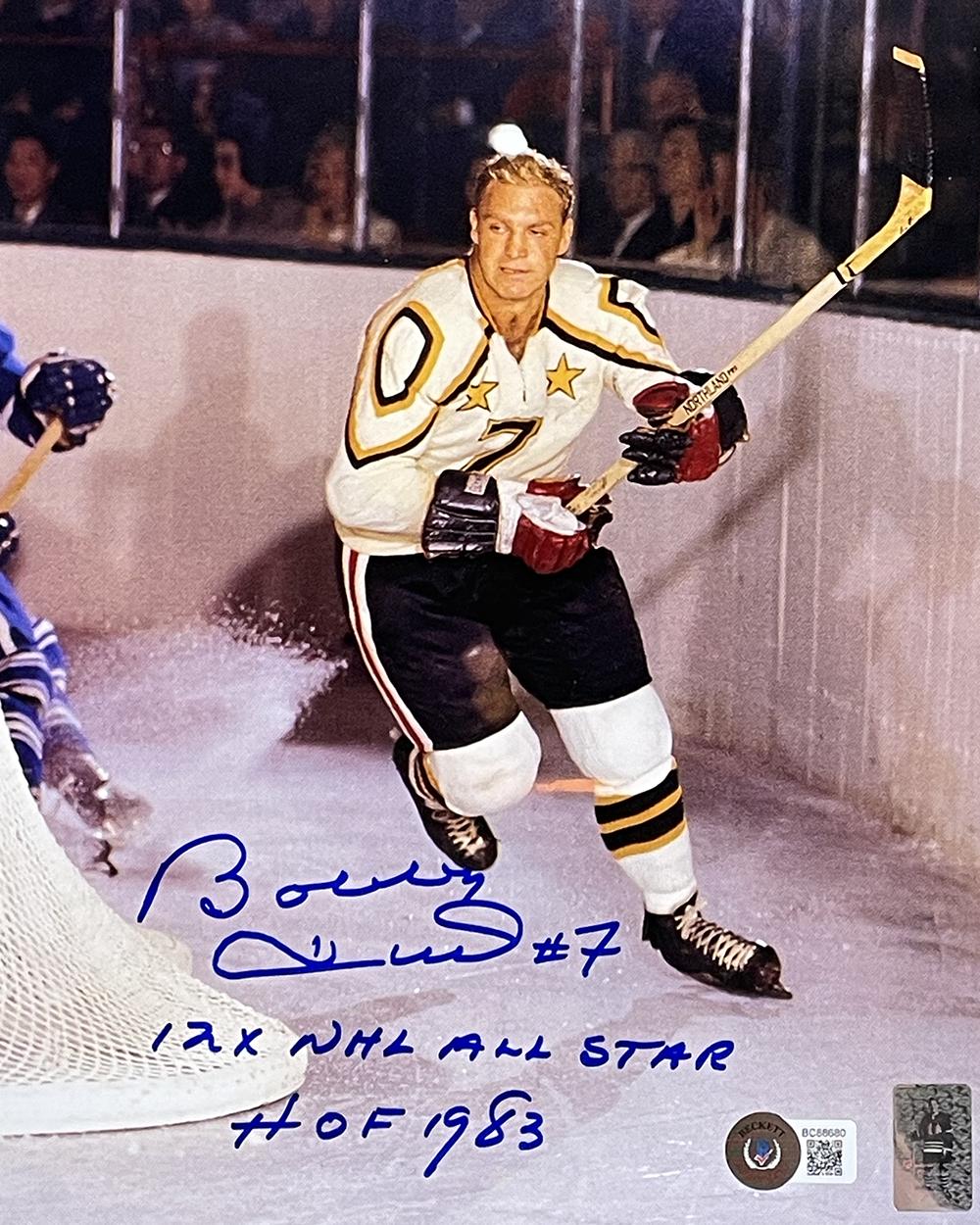 Bobby Hull Signed Blackhawks 8x10 Photo Inscribed "HOF 1983" & "12x NHL All Star" (Beckett & Hull) at PristineAuction.com Bobby Hull Signed Blackhawks 8x10 Photo Inscribed "HOF 1983" & "12x NHL All Star" (Beckett & Hull) at PristineAuction.com