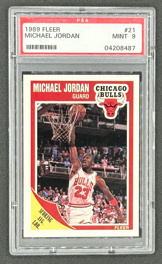 1990 fleer michael jordan psa 9
