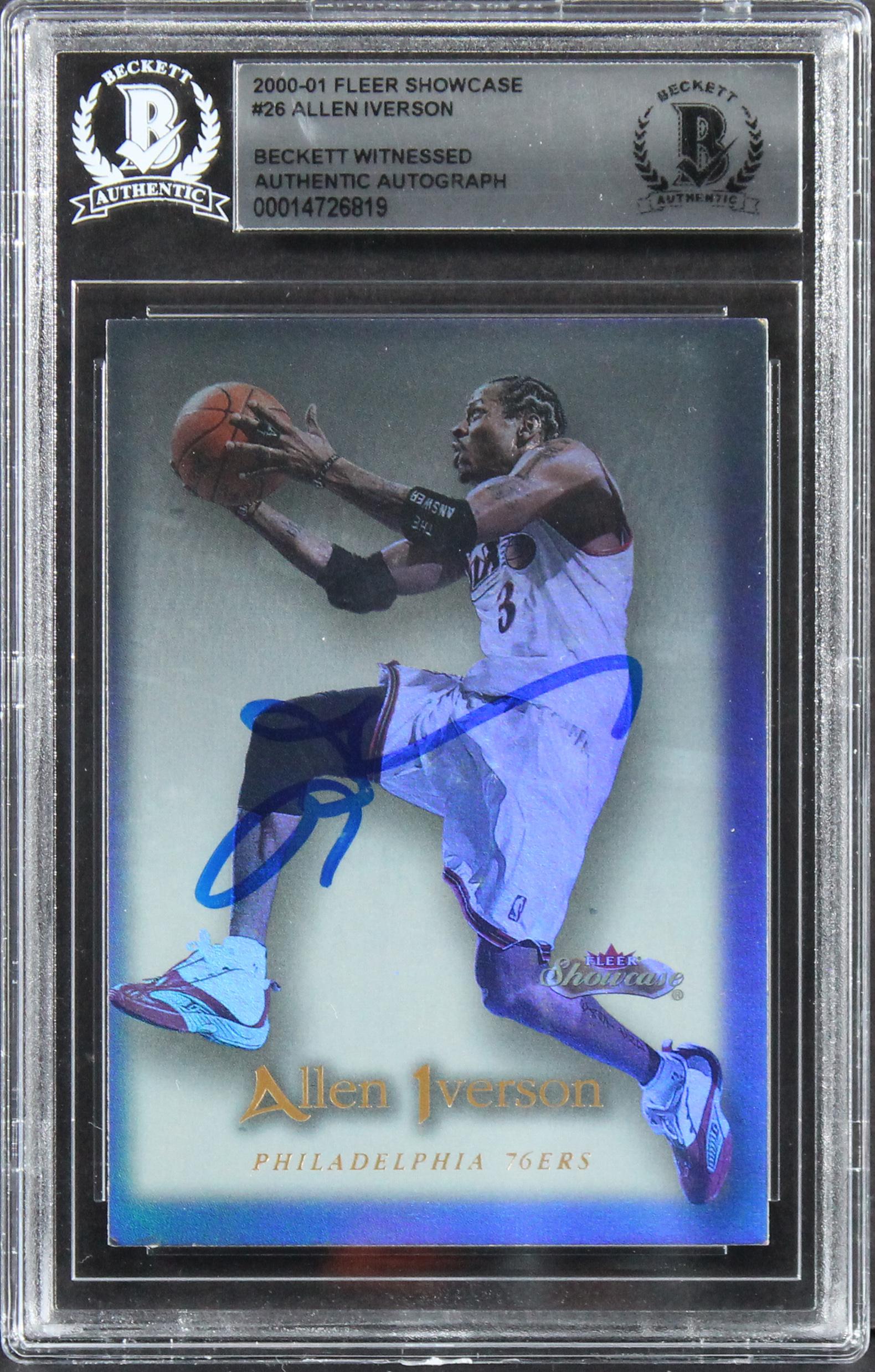 2000 Fleer Allen Iverson Autographics Allen Iverson 2000-01 Fleer