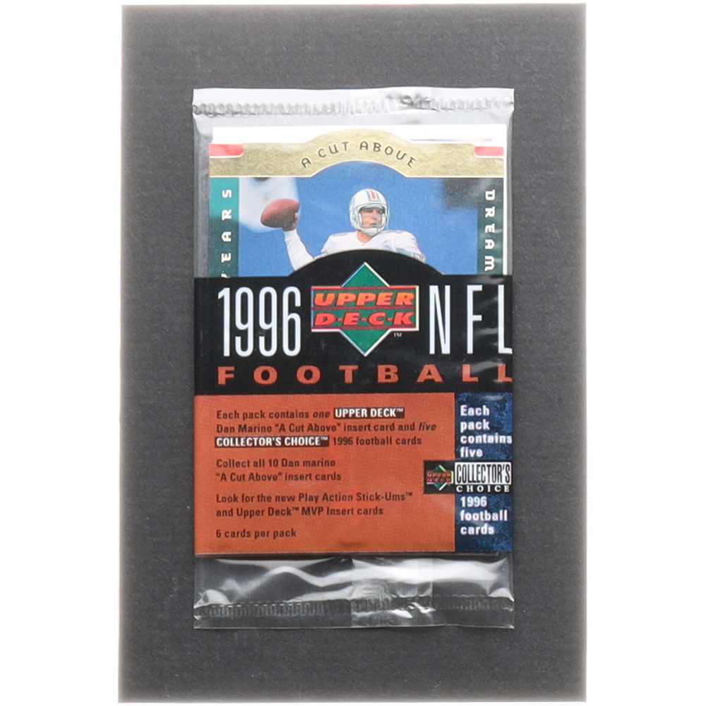 1996 Upper Deck Collector's Choice A Cut Above Football Pack with (6