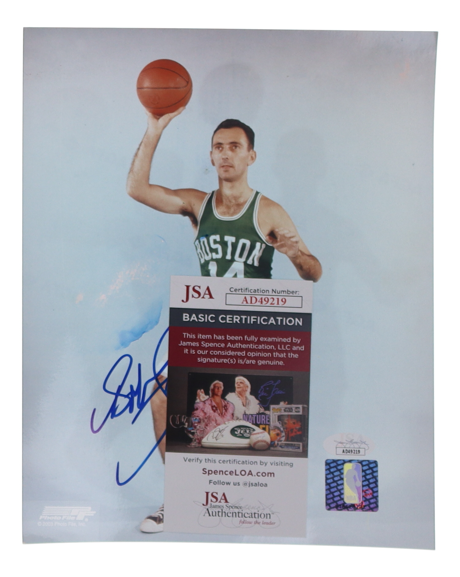 Bob Cousy Signed Celtics 8x10 Photo (JSA) at PristineAuction.com Bob Cousy Signed Celtics 8x10 Photo (JSA) at PristineAuction.com