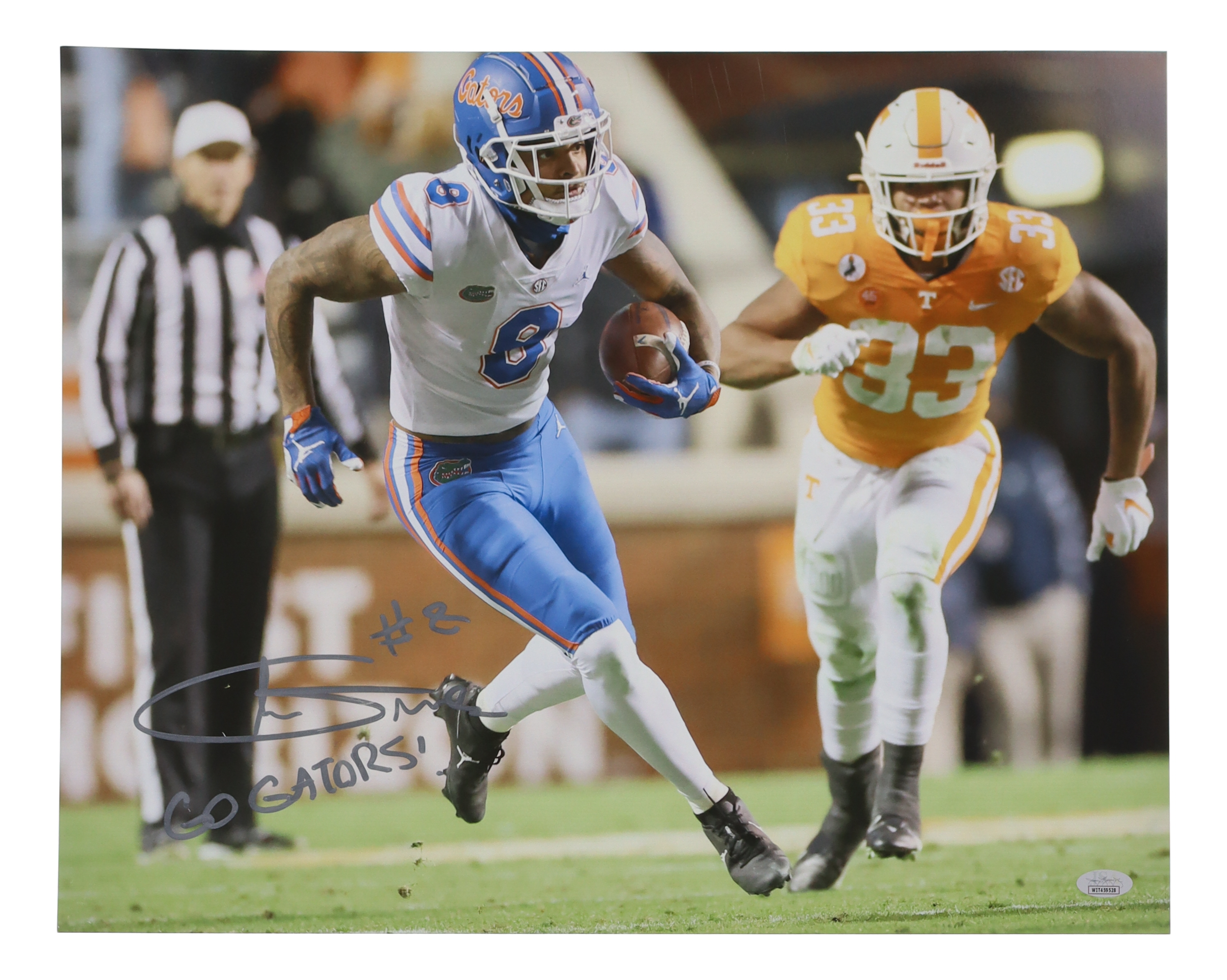 Trevon Grimes Signed Florida Gators 16x20 Photo Inscribed "Go Gators" (JSA) at PristineAuction.com Trevon Grimes Signed Florida Gators 16x20 Photo Inscribed "Go Gators" (JSA) at PristineAuction.com