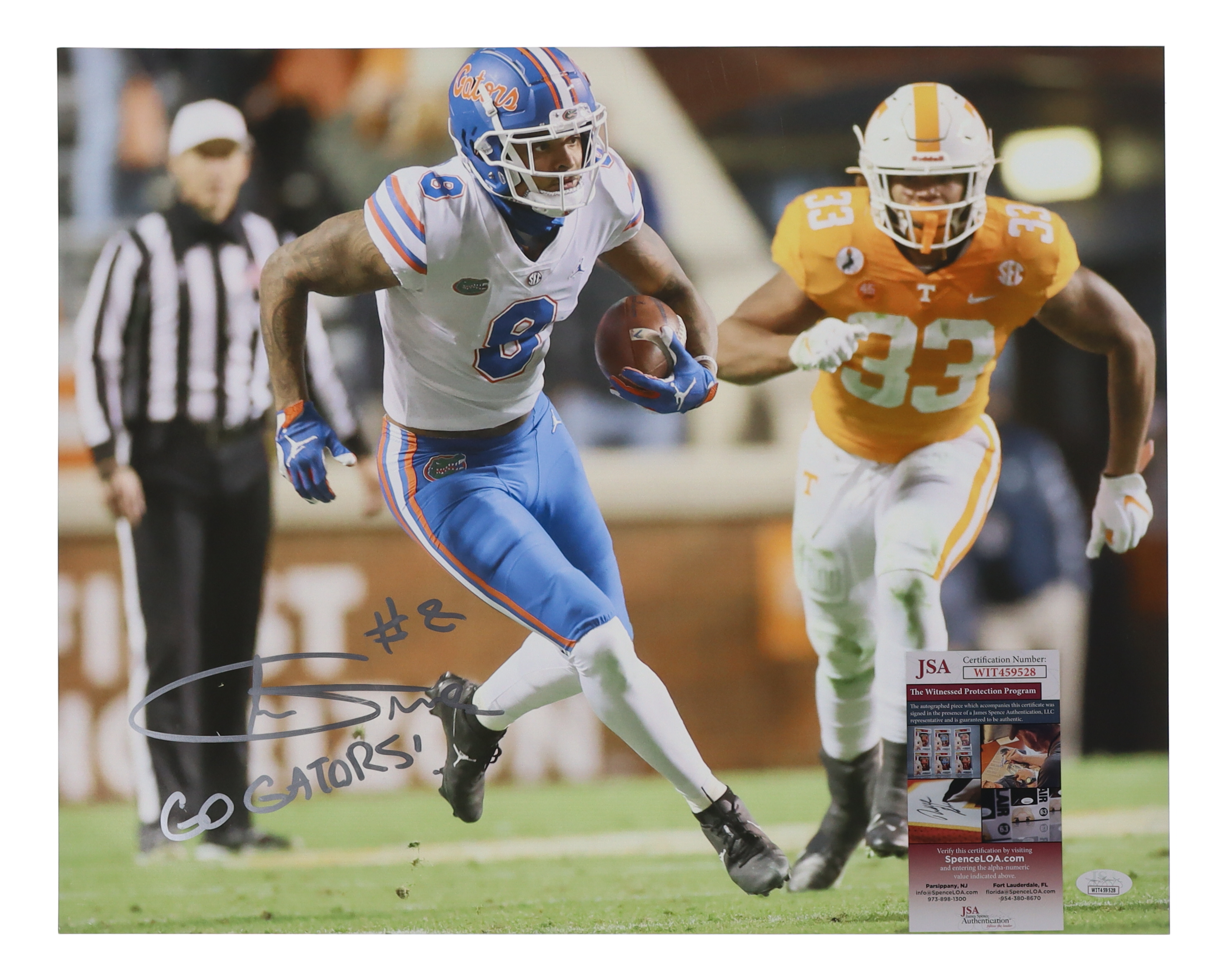Trevon Grimes Signed Florida Gators 16x20 Photo Inscribed "Go Gators" (JSA) at PristineAuction.com Trevon Grimes Signed Florida Gators 16x20 Photo Inscribed "Go Gators" (JSA) at PristineAuction.com