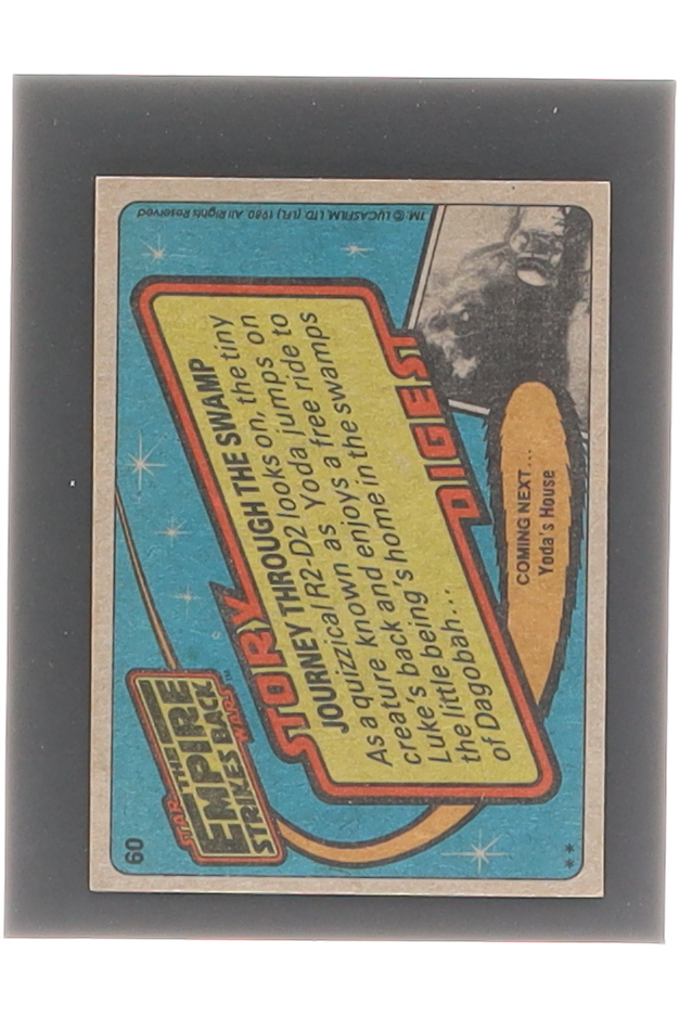 Journey Through the Swamp 1980 Topps Star Wars Empire Strikes Back #60 at PristineAuction.com Journey Through the Swamp 1980 Topps Star Wars Empire Strikes Back #60 at PristineAuction.com