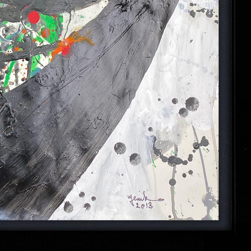 Jenik Cook Signed "Untitled" Custom Framed Original Acrylic Painting (PA) at PristineAuction.com Jenik Cook Signed "Untitled" Custom Framed Original Acrylic Painting (PA) at PristineAuction.com