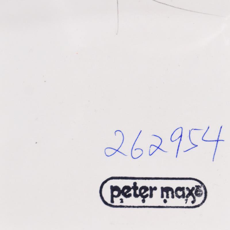 Peter Max Signed "Kentucky Oaks" Custom Framed One-Of-A-Kind Acrylic Mixed Media (PA) at PristineAuction.com Peter Max Signed "Kentucky Oaks" Custom Framed One-Of-A-Kind Acrylic Mixed Media (PA) at PristineAuction.com