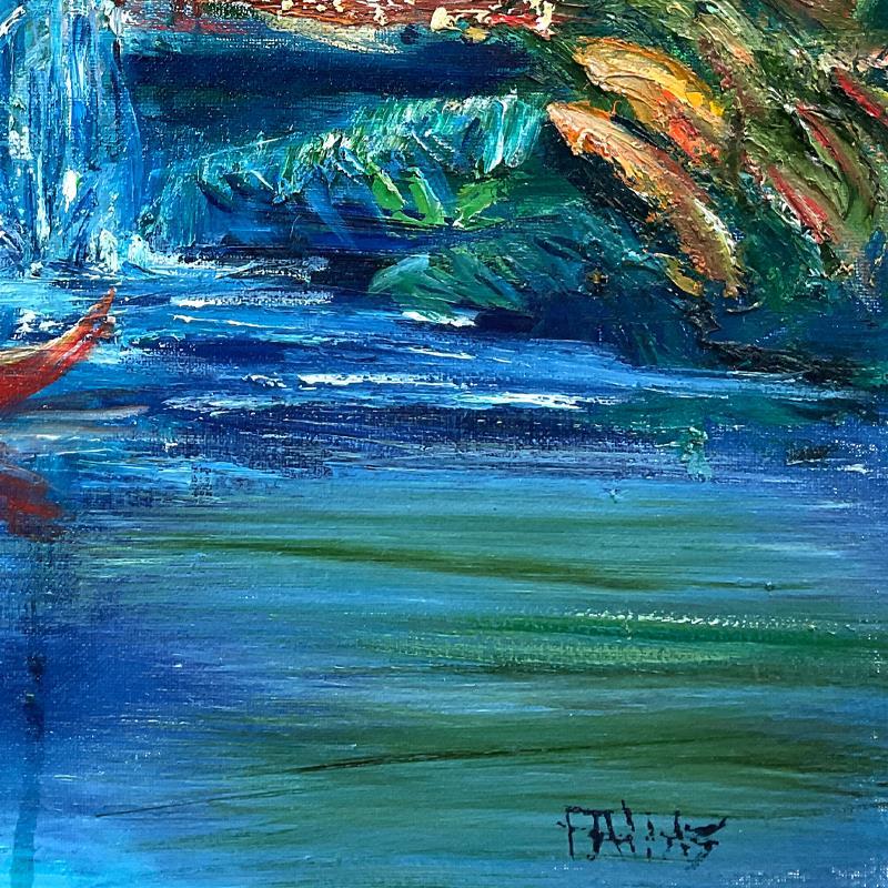 Elliot Fallas Signed "Tropical Beach" 16x20 Original Oil Painting on Gallery Wrapped Canvas (PA) at PristineAuction.com Elliot Fallas Signed "Tropical Beach" 16x20 Original Oil Painting on Gallery Wrapped Canvas (PA) at PristineAuction.com