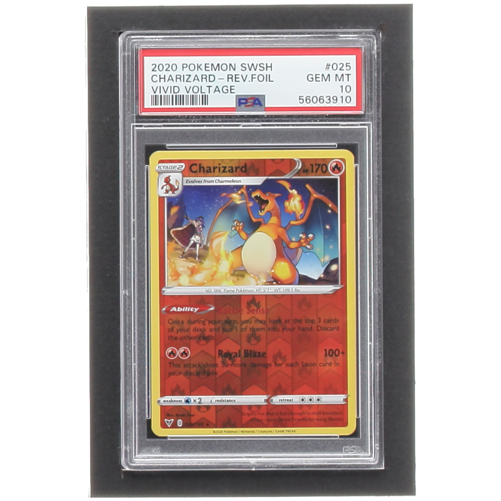 Charizard Pokemon 2020 Vivid Voltage #25 Reverse Holo (PSA 10) | Pristine Auction Charizard Pokemon 2020 Vivid Voltage #25 Reverse Holo (PSA 10) | Pristine Auction