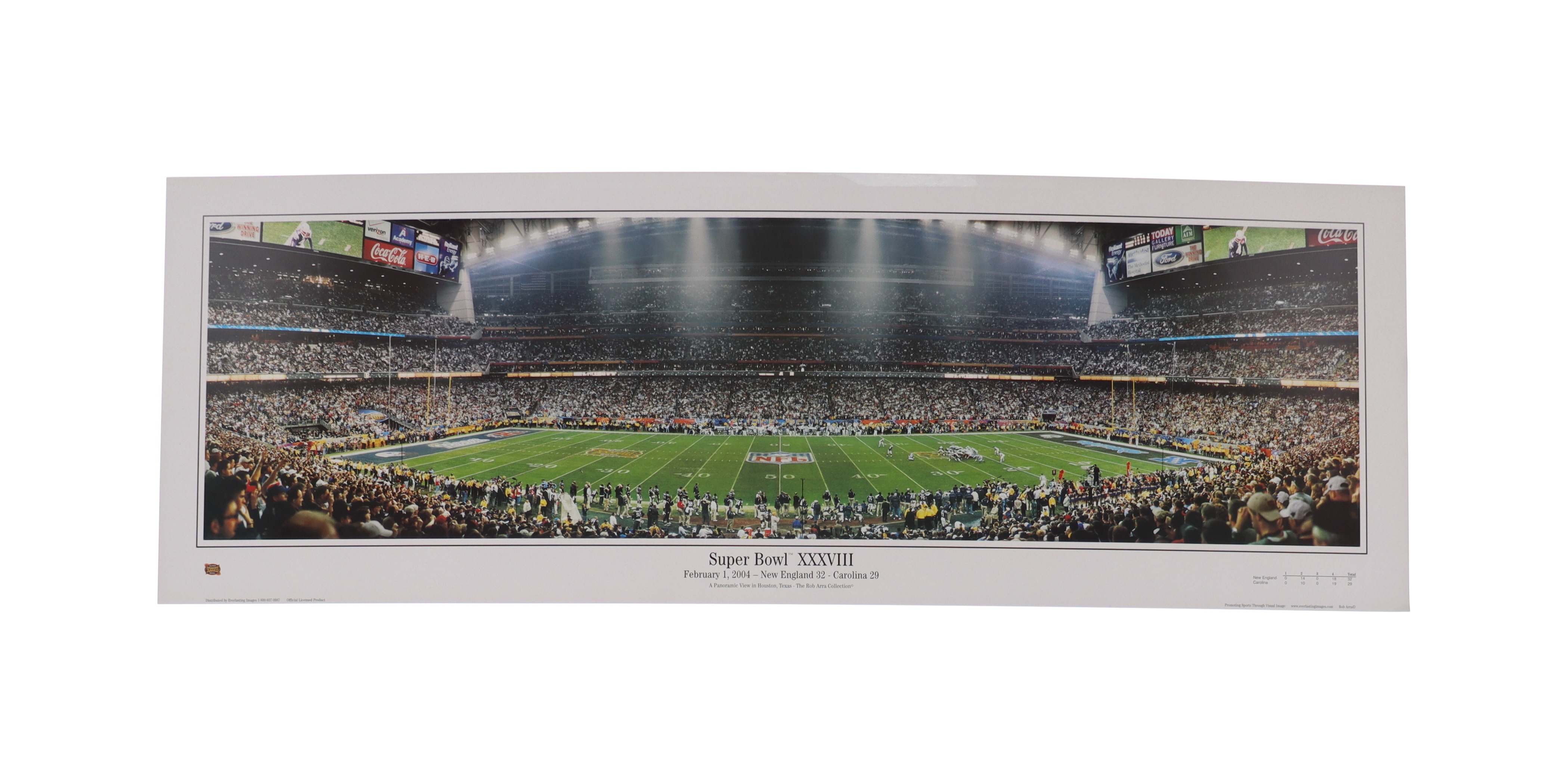 2004 "Super Bowl XXXVIII" NRG Stadium Panoramic Photo at PristineAuction.com 2004 "Super Bowl XXXVIII" NRG Stadium Panoramic Photo at PristineAuction.com