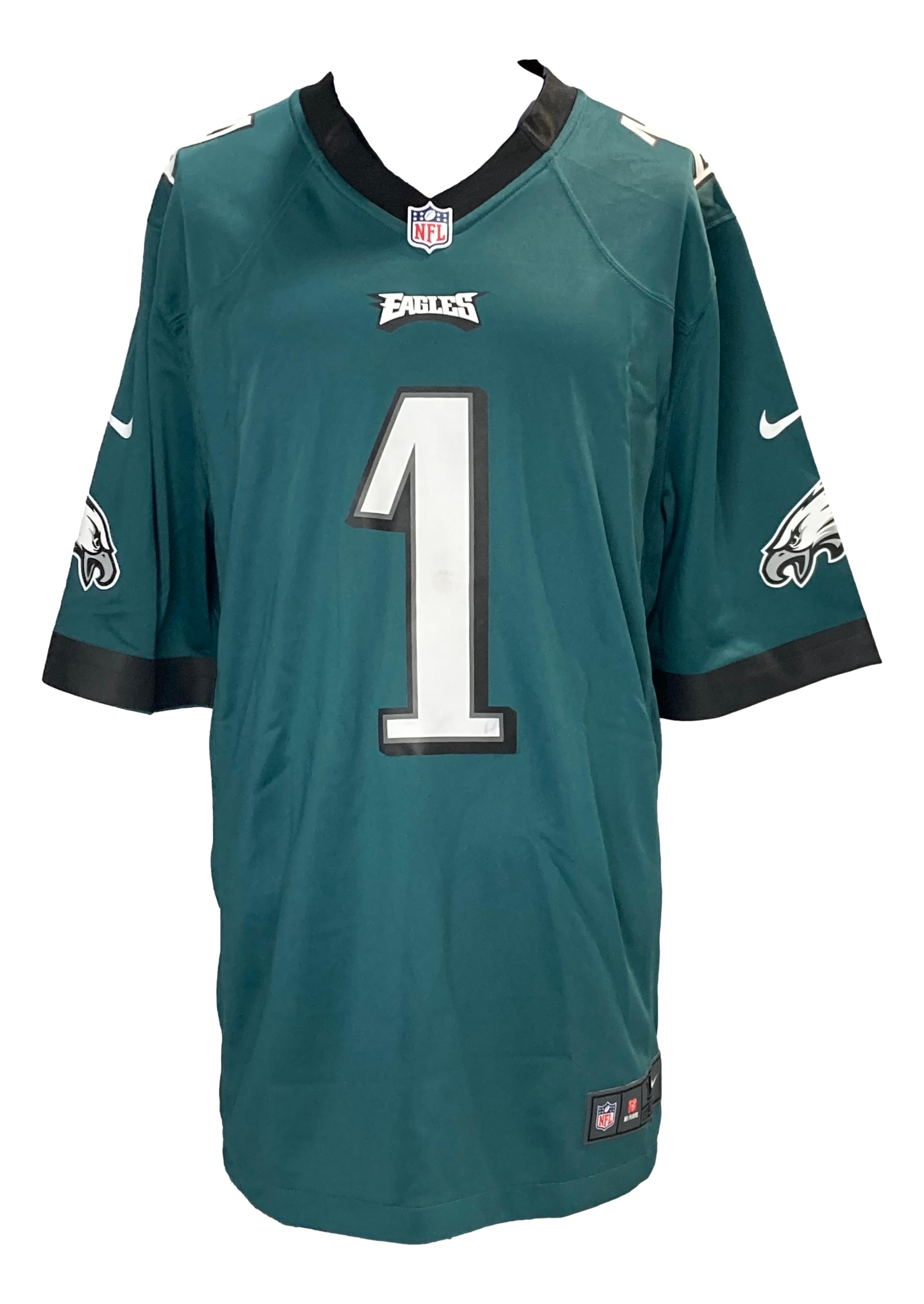 Jalen Hurts Signed Eagles Nike Jersey (Beckett & Hurts) at PristineAuction.com Jalen Hurts Signed Eagles Nike Jersey (Beckett & Hurts) at PristineAuction.com