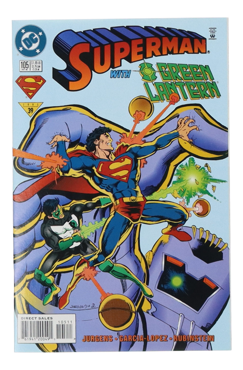 1995 "Superman" Issue #105 DC Comic Book at PristineAuction.com 1995 "Superman" Issue #105 DC Comic Book at PristineAuction.com