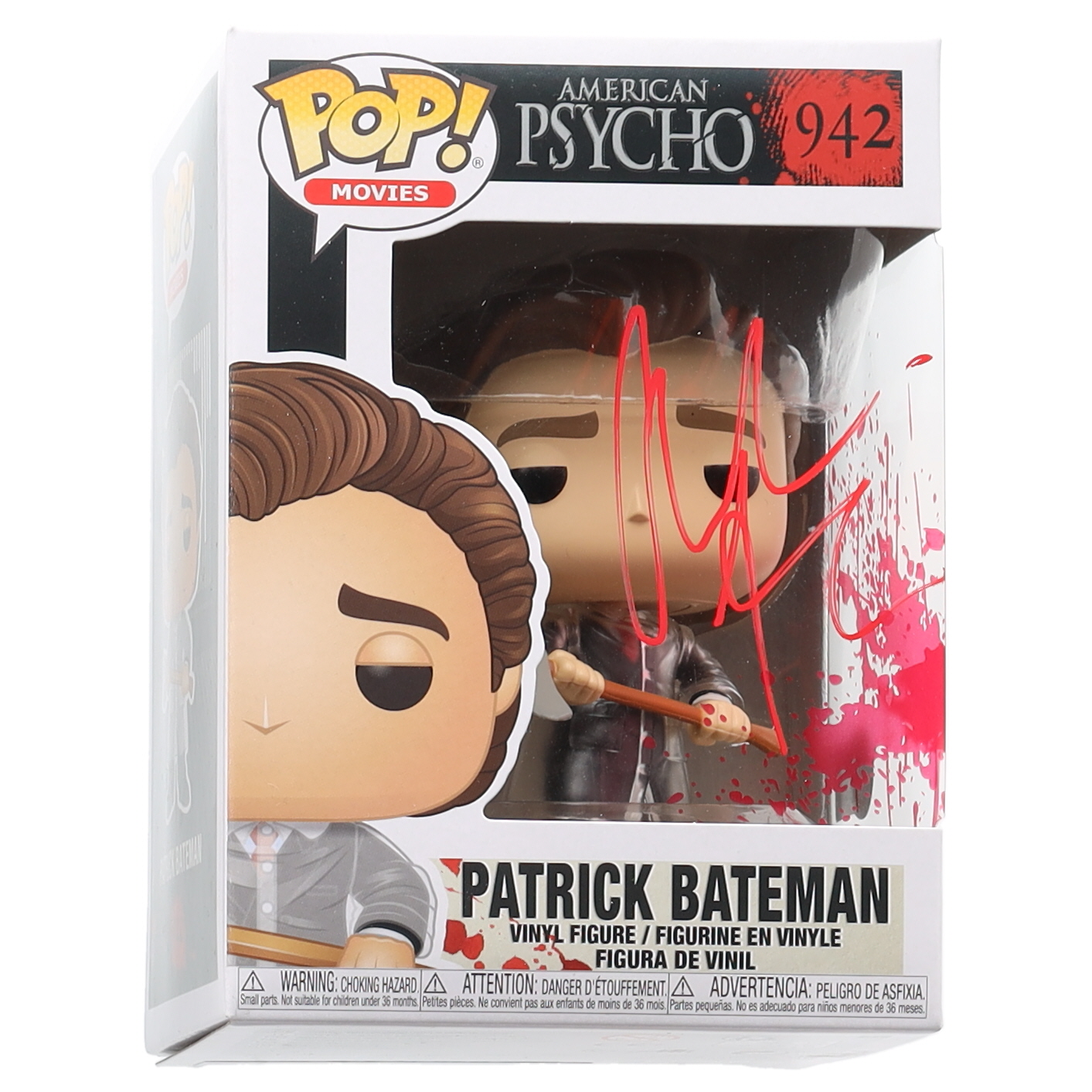 Christian Bale Signed "American Psycho" #942 Patrick Bateman Funko Pop! Vinyl Figure (Beckett) at PristineAuction.com Christian Bale Signed "American Psycho" #942 Patrick Bateman Funko Pop! Vinyl Figure (Beckett) at PristineAuction.com