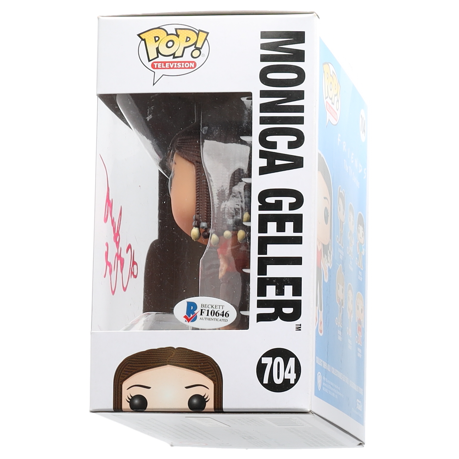 Courtney Cox Signed "Friends" #704 Monica Geller Funko Pop! Vinyl Figure (Beckett) at PristineAuction.com Courtney Cox Signed "Friends" #704 Monica Geller Funko Pop! Vinyl Figure (Beckett) at PristineAuction.com