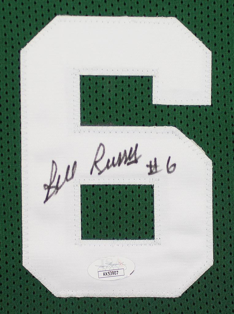 Bill Russell Signed 35x43 Custom Framed Jersey Display (JSA) at PristineAuction.com Bill Russell Signed 35x43 Custom Framed Jersey Display (JSA) at PristineAuction.com