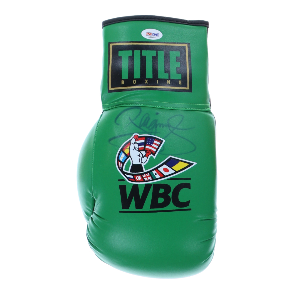 Manny Pacquiao Signed Title WBC Boxing Glove (PSA) Pristine Auction