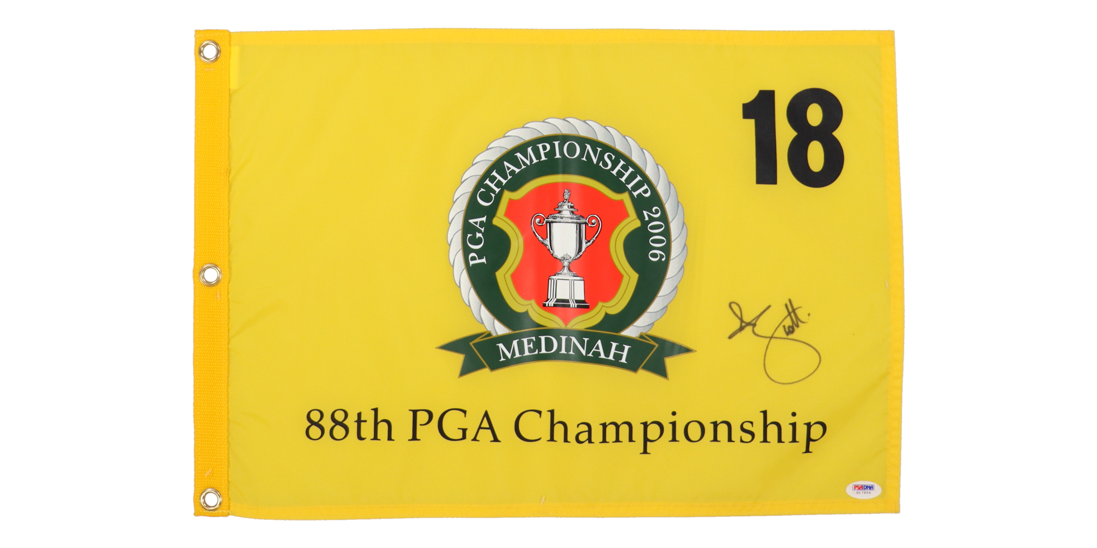Adam Scott Signed 2006 PGA Championship Pin Flag (PSA) at PristineAuction.com Adam Scott Signed 2006 PGA Championship Pin Flag (PSA) at PristineAuction.com