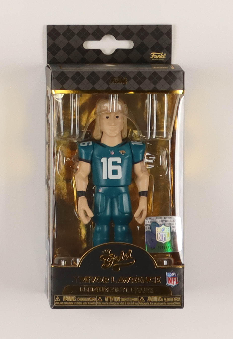 Trevor Lawrence Jaguars Funko Gold Vinyl Figure at PristineAuction.com Trevor Lawrence Jaguars Funko Gold Vinyl Figure at PristineAuction.com