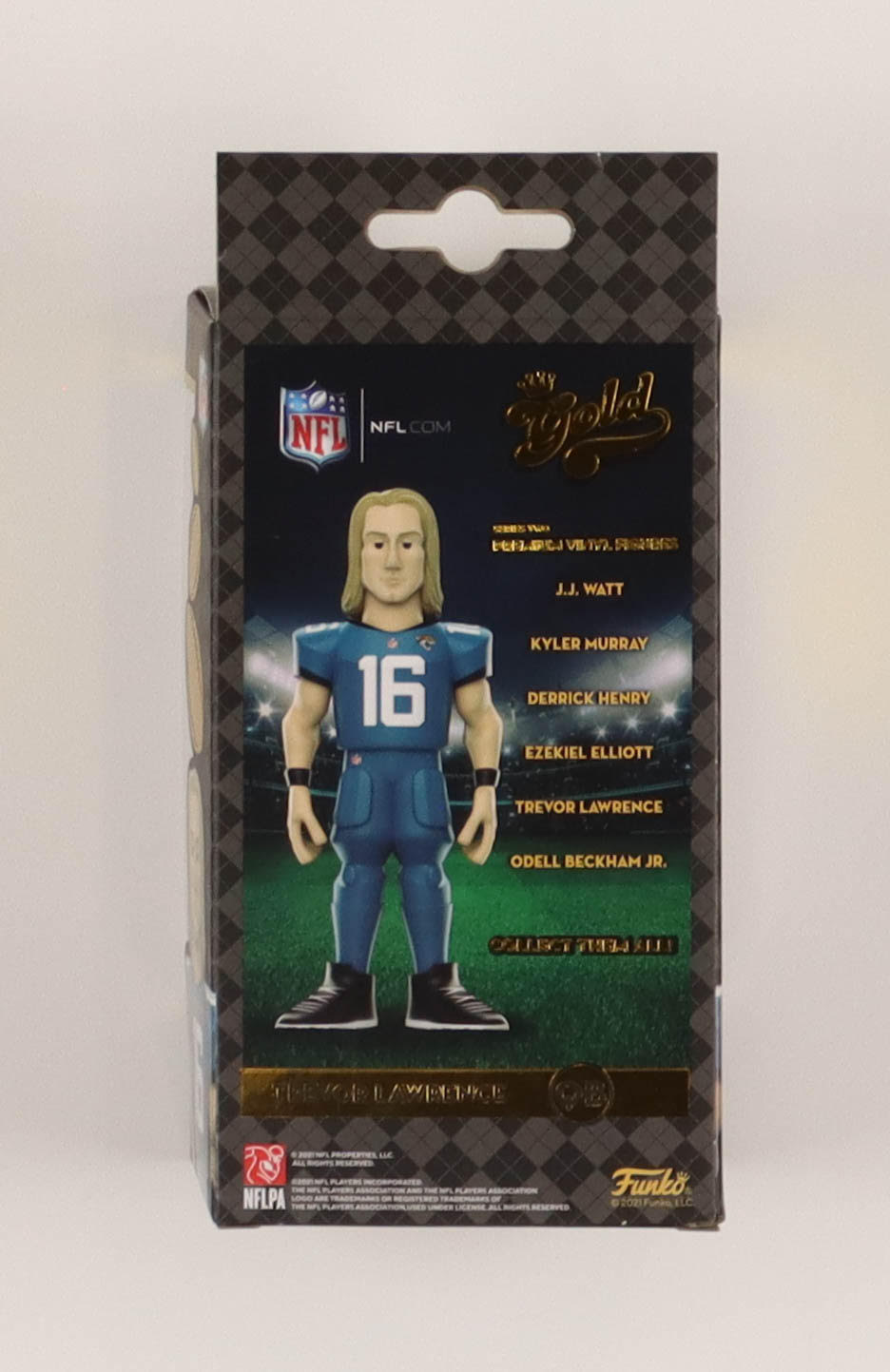Trevor Lawrence Jaguars Funko Gold Vinyl Figure at PristineAuction.com Trevor Lawrence Jaguars Funko Gold Vinyl Figure at PristineAuction.com