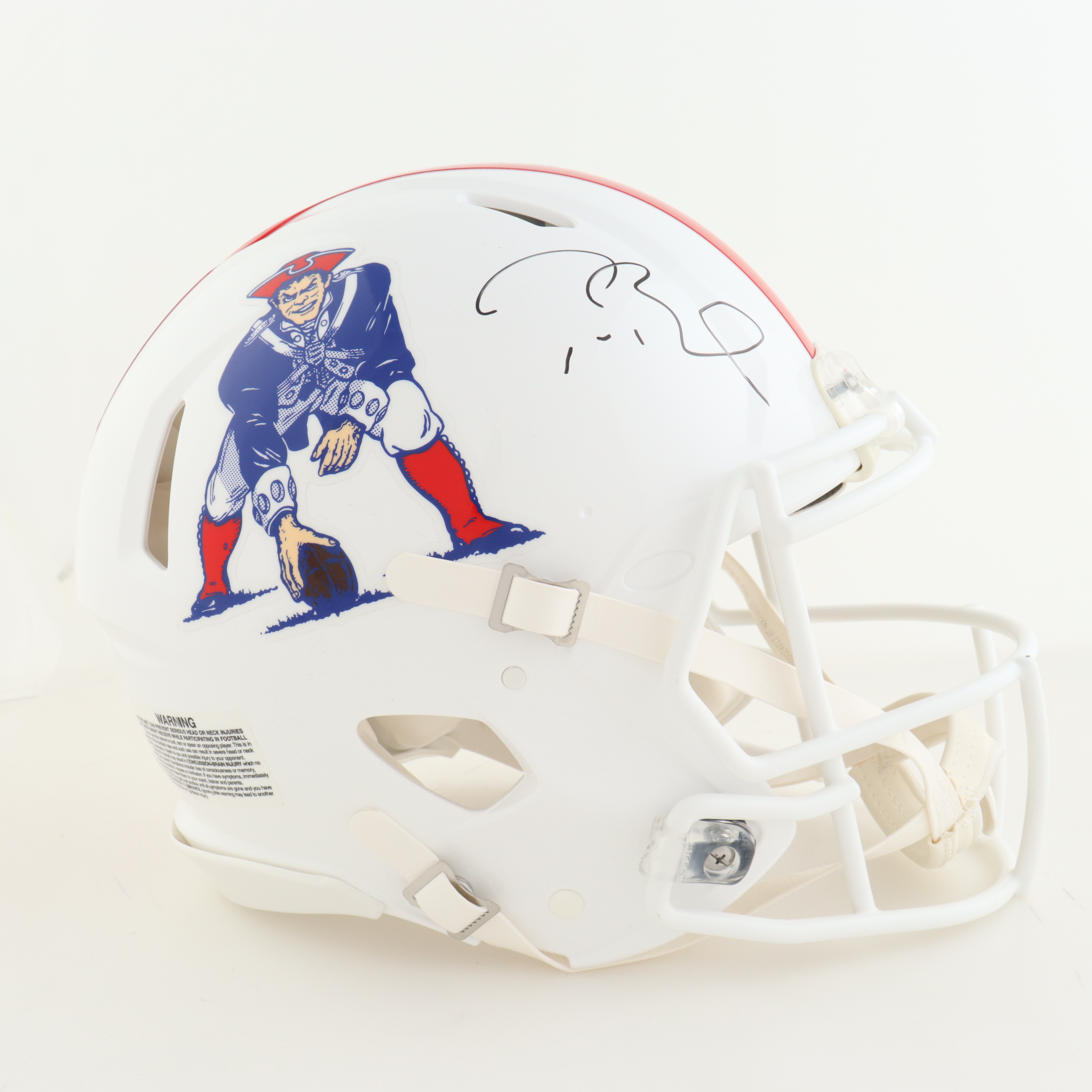 Tom Brady Signed Patriots Throwback Authentic Full-Size Speed Helmet (Fanatics) at PristineAuction.com Tom Brady Signed Patriots Throwback Authentic Full-Size Speed Helmet (Fanatics) at PristineAuction.com