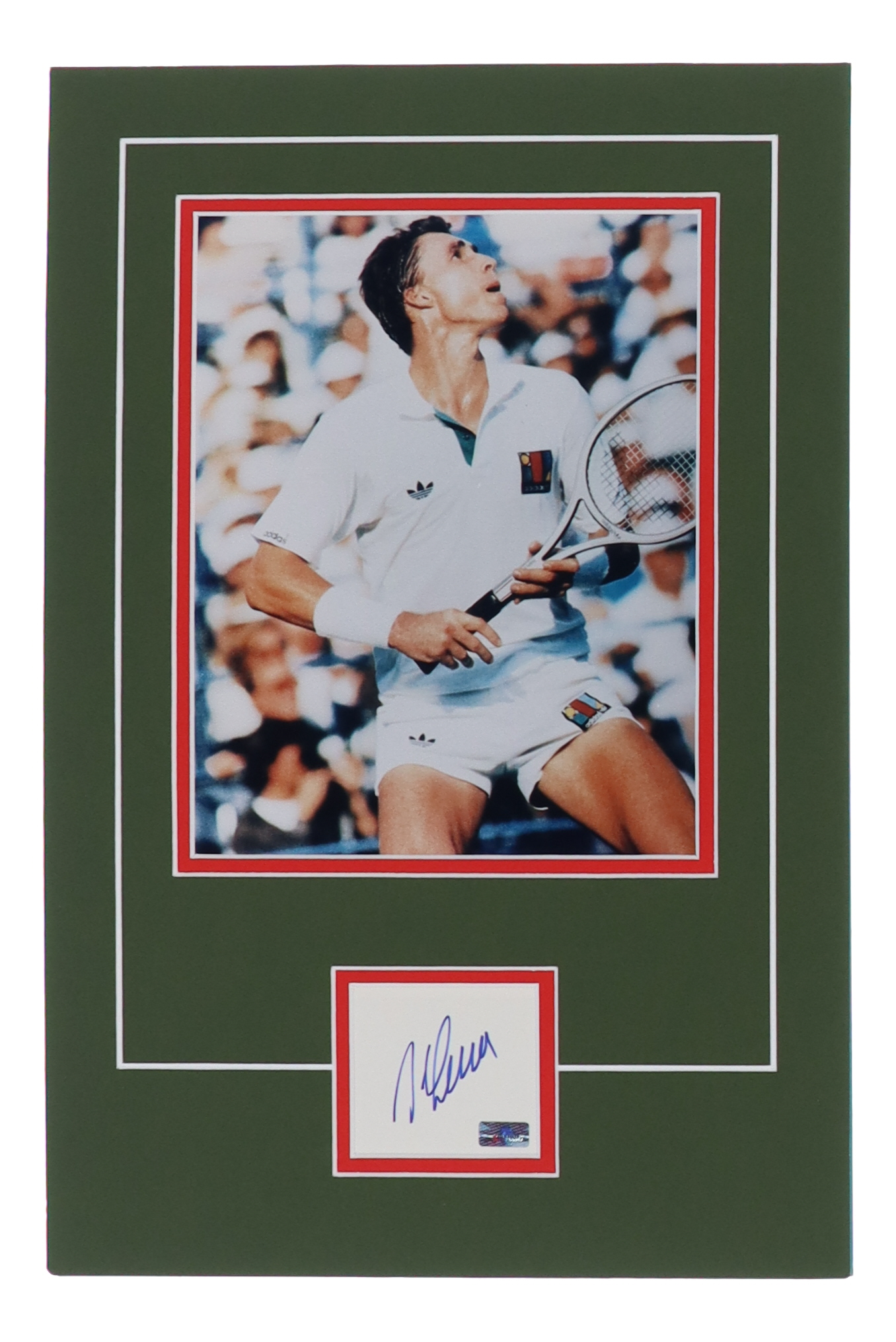 Ivan Lendl Signed 12x18 Custom Matted Cut Display (Palm Beach) at PristineAuction.com Ivan Lendl Signed 12x18 Custom Matted Cut Display (Palm Beach) at PristineAuction.com