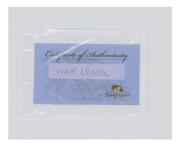 Ivan Lendl Signed 12x18 Custom Matted Cut Display (Palm Beach) at PristineAuction.com Ivan Lendl Signed 12x18 Custom Matted Cut Display (Palm Beach) at PristineAuction.com