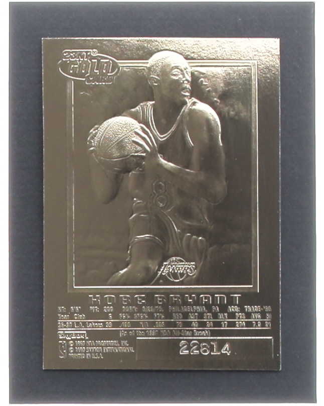 Kobe Bryant 1996-97 Fleer Purple Signature 23Kt Gold #23340 RC at PristineAuction.com Kobe Bryant 1996-97 Fleer Purple Signature 23Kt Gold #23340 RC at PristineAuction.com