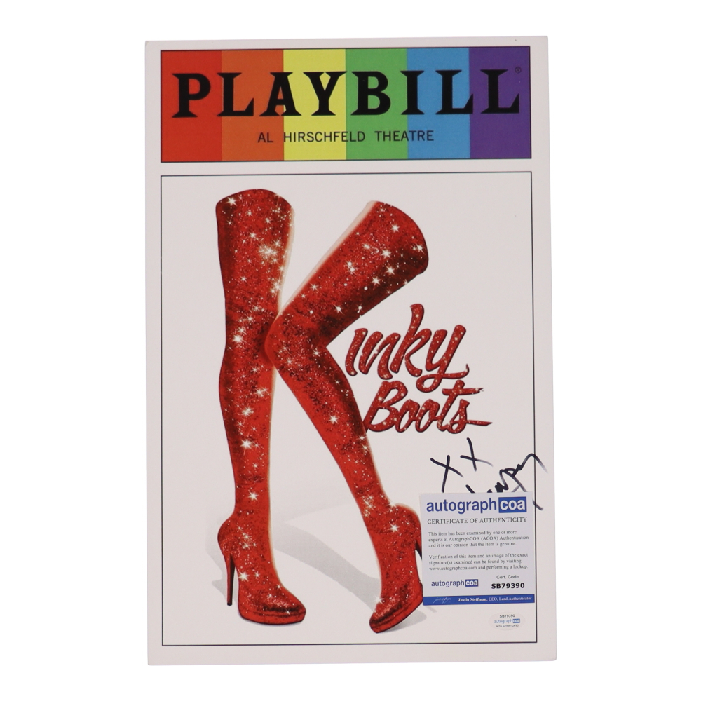 Cyndi Lauper Signed "Kinky Boots" 11x17 Photo Inscribed "XX" (ACOA
