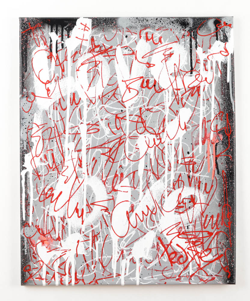 Tadas Zaicikas Signed "Conflicting Lines #B" 16x20 Custom Canvas Painting (Zaicikas) at PristineAuction.com Tadas Zaicikas Signed "Conflicting Lines #B" 16x20 Custom Canvas Painting (Zaicikas) at PristineAuction.com